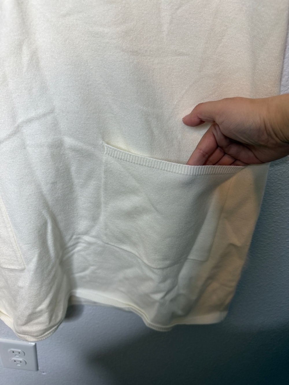 Show Me Your Mumu Shifty Sweater Dress White Knit S - Picture 4 of 5